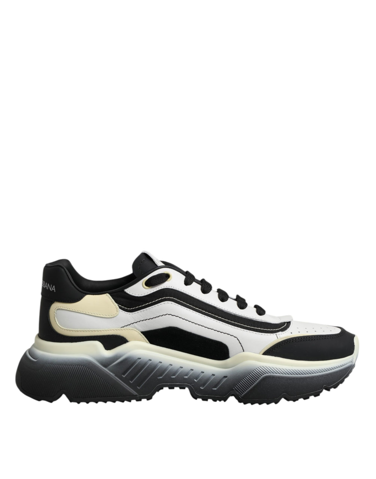 Dolce & Gabbana Weiße Schwarze Daymaster Bicolor Sneaker Schuhe