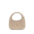 Miu Miu Beige Calf Leather Bos Taurus Handbag