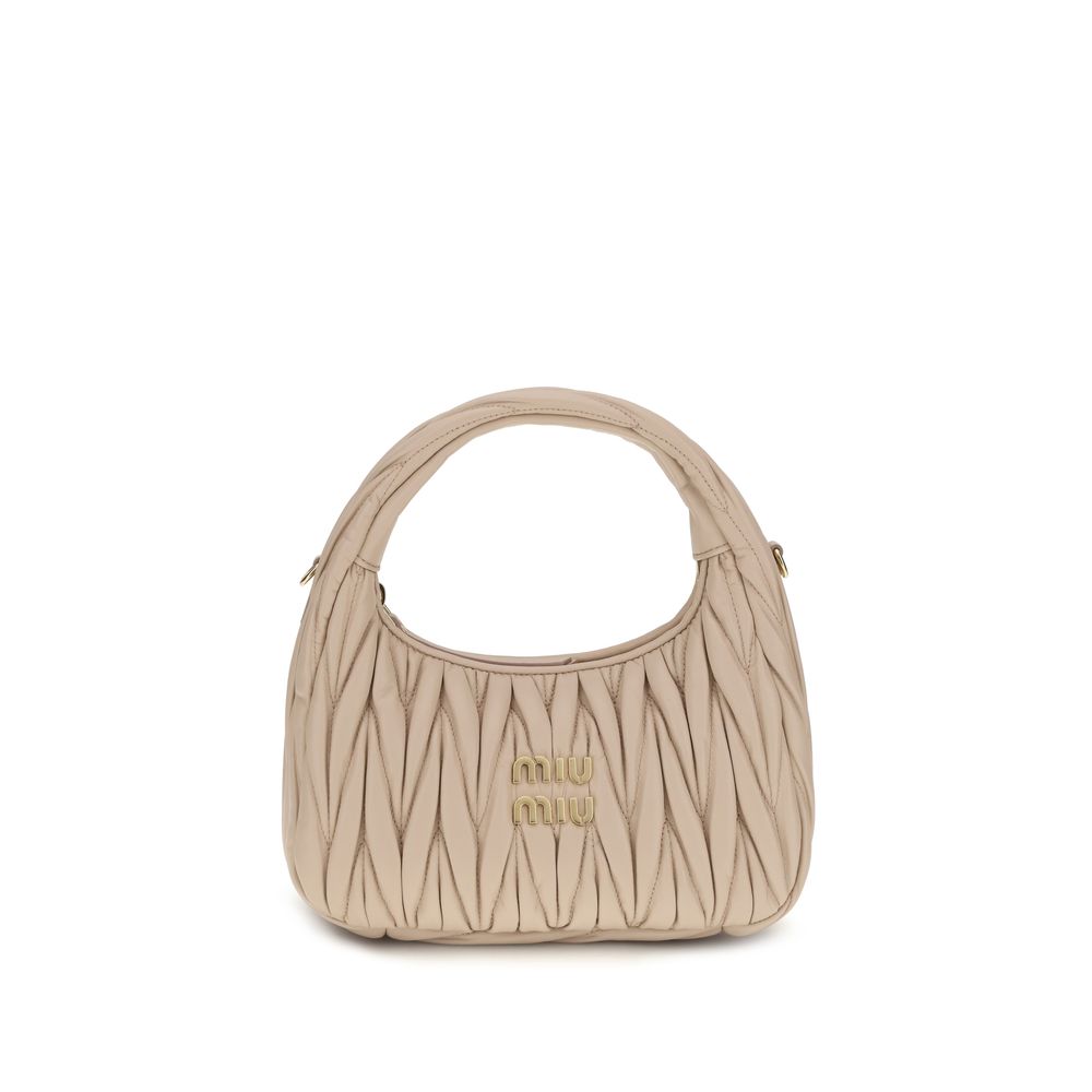 Miu Miu Beige Calf Leather Bos Taurus Handbag