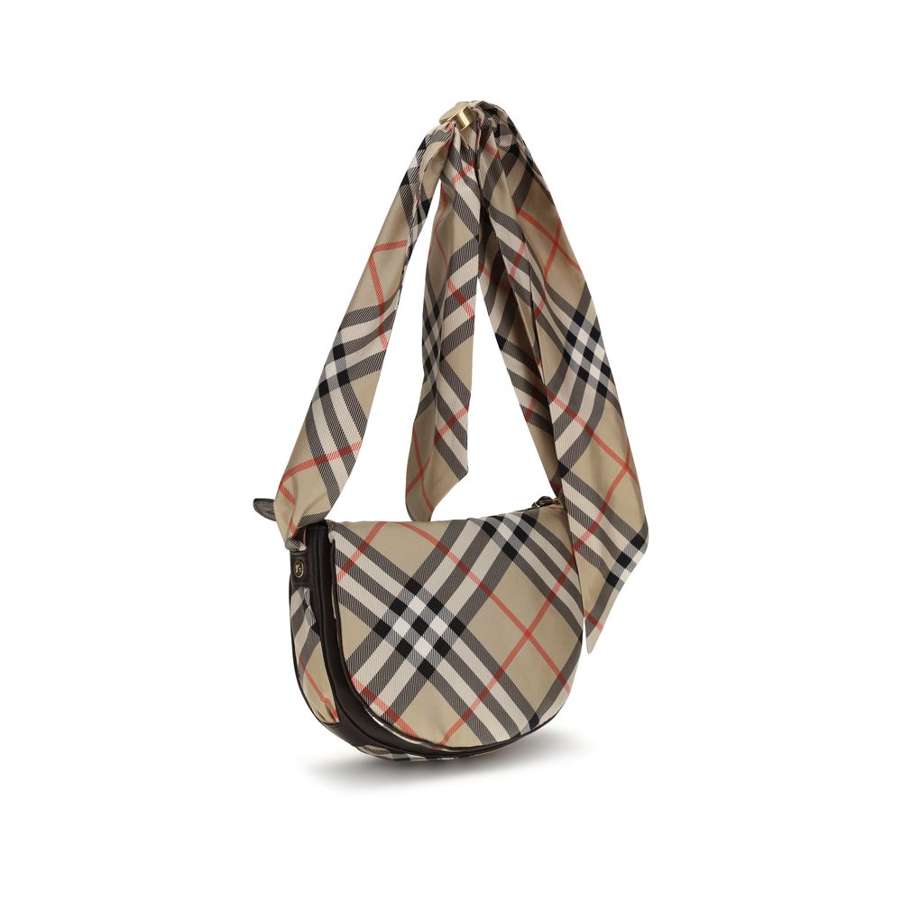 Burberry Beige Silk Shoulder Bag
