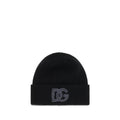 Dolce & Gabbana Black Wool Oves Aries Beanie