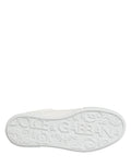 Dolce & Gabbana White Miami Leather Low Top Men Sneakers Shoes