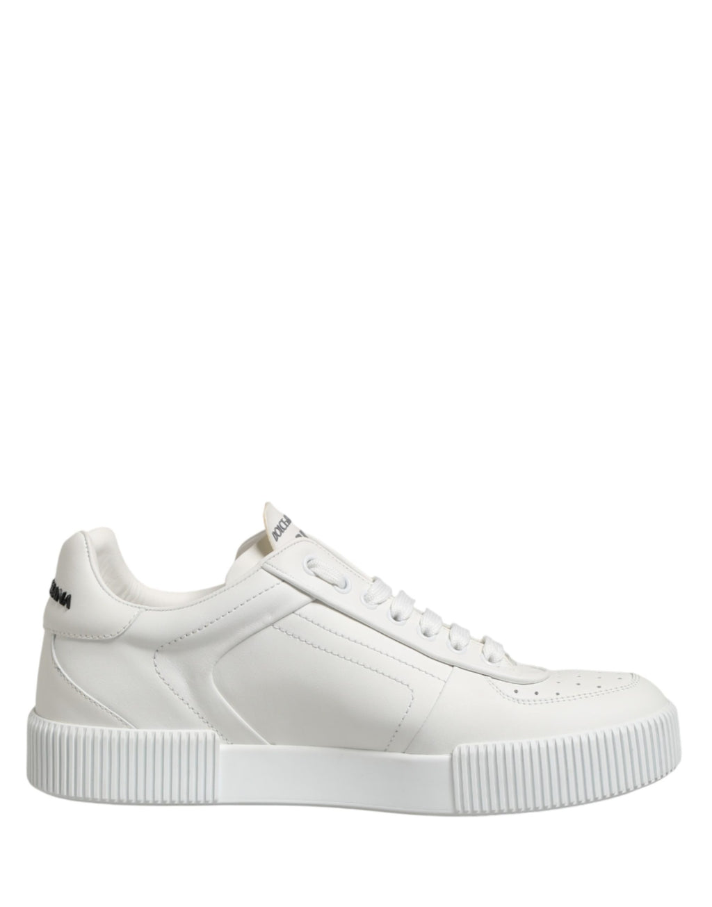 Dolce & Gabbana White Miami Leather Low Top Men Sneakers Shoes