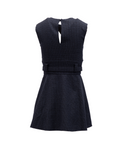 Valentino Garavani Navy Check Sleeveless Mini Dress