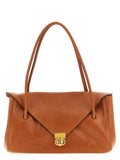 Marni Brown Calfskin Shoulder Bag