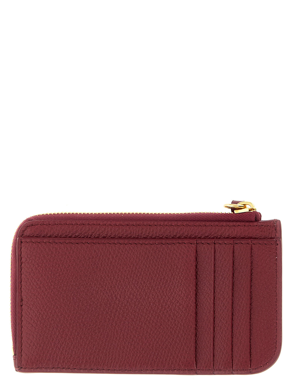 Valentino Garavani Bordeaux Lamb Leather Cardholder