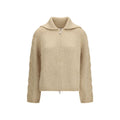 Moncler Beige Alpaca Vicugna Pacos Cardigan