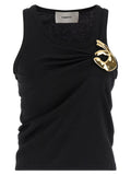 Coperni Black Cotton Tank Tops