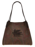 Etro Brown Cotton Tote Bag