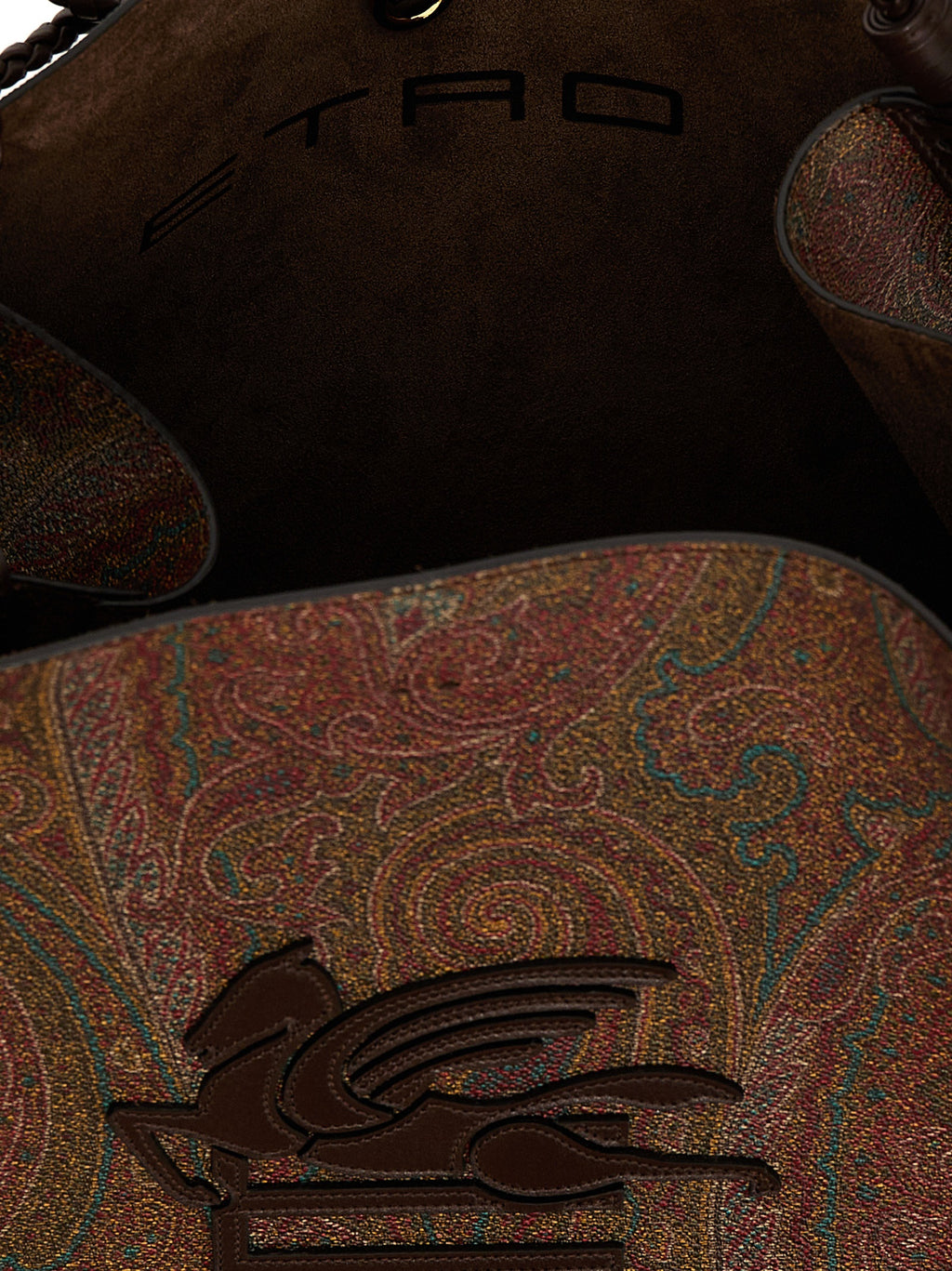 Etro Brown Cotton Tote Bag