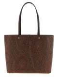 Etro Brown Cotton Tote Bag