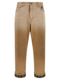 Golden Goose Beige Cotton Casual Pants