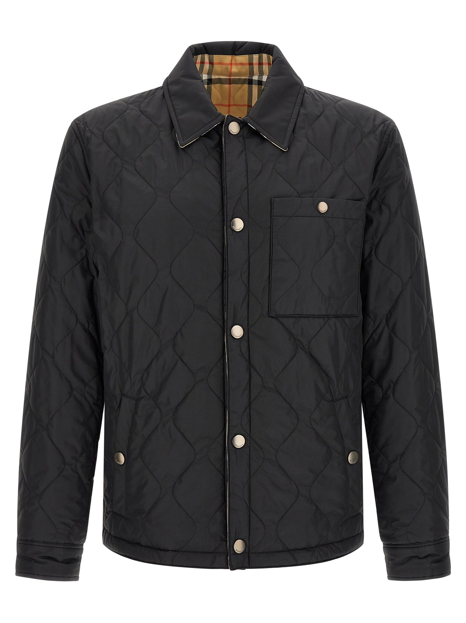Burberry Black Polyamide Full-Length Jacket