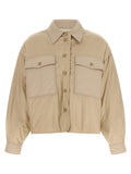 Max Mara Beige Polyester Full-Length Jacket