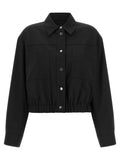 Max Mara Black Wool Full-Length Jacket
