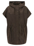 Max Mara Brown Polyamide Sleeveless Jacket
