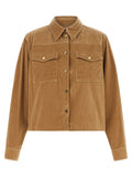 Max Mara Beige Cotton Denim Jacket