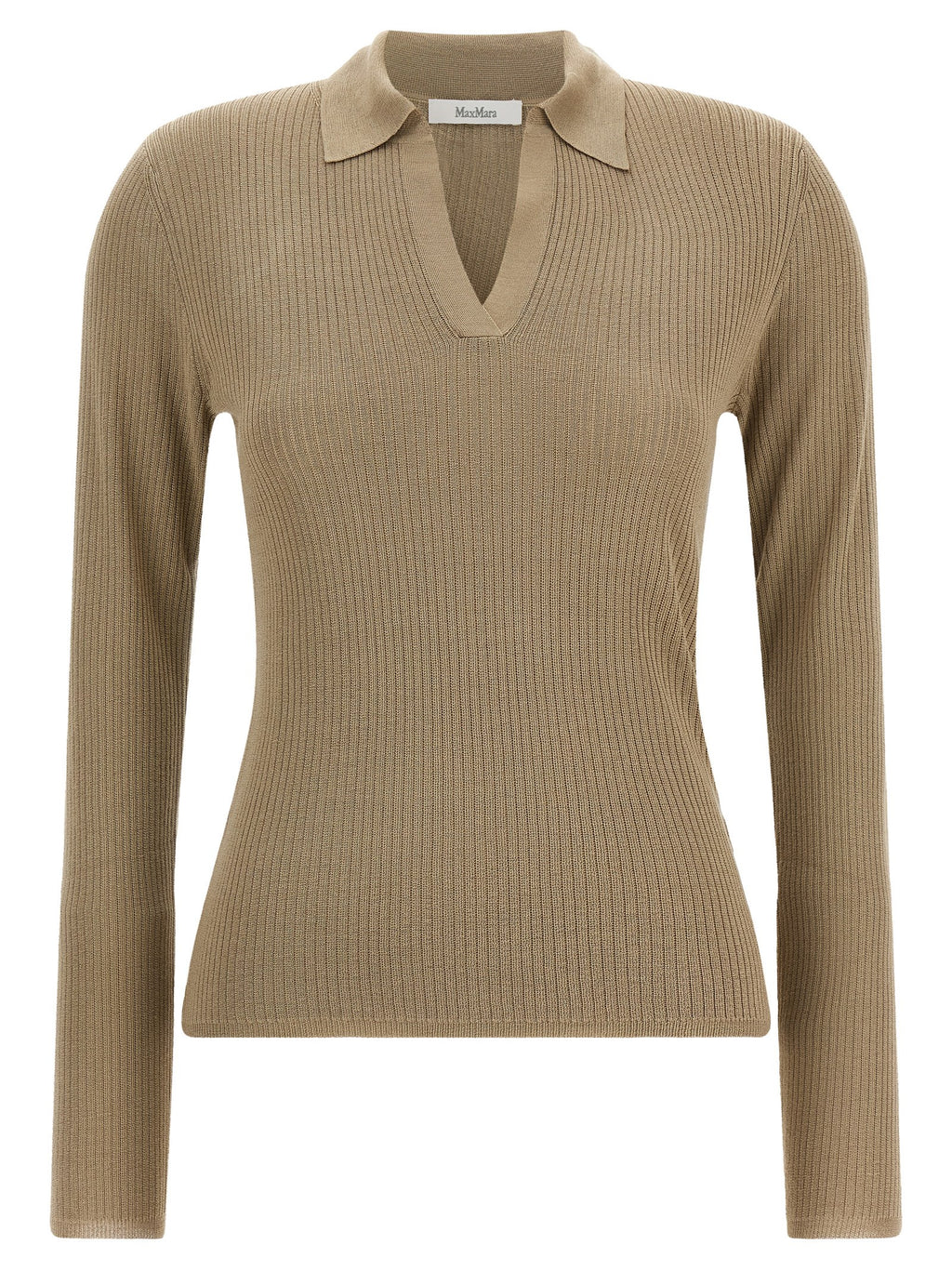 Max Mara Beige Silk Cardigan