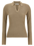 Max Mara Beige Silk Cardigan