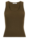Max Mara Bicolor Viscose Sleeveles T-Shirt