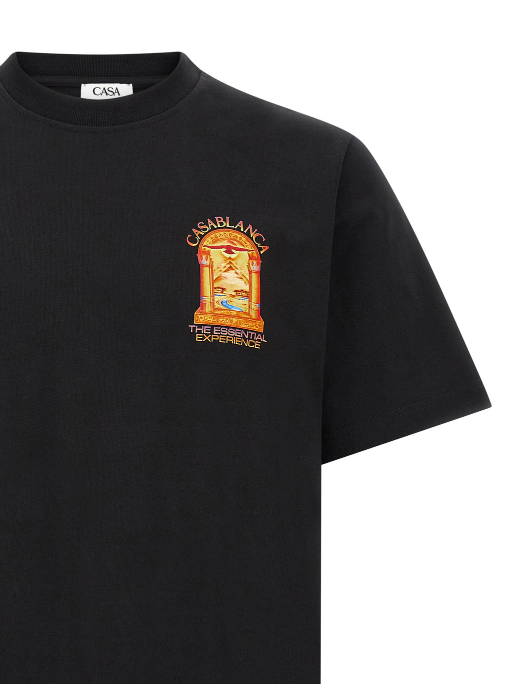 Casablanca Black Organic Cotton T-Shirt