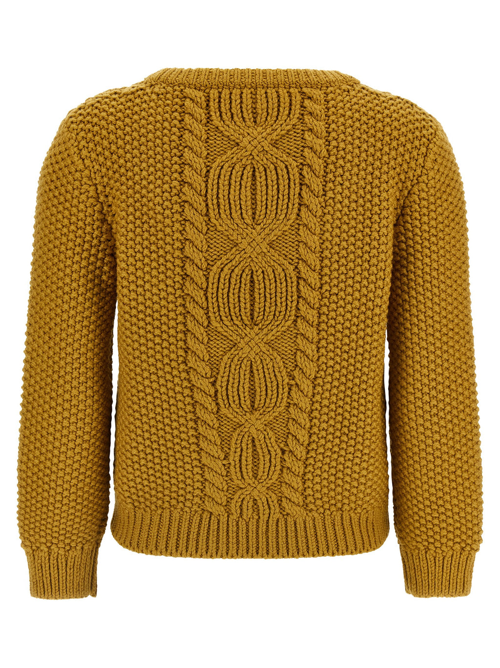 Saint Laurent Bicolor Wool Cardigan