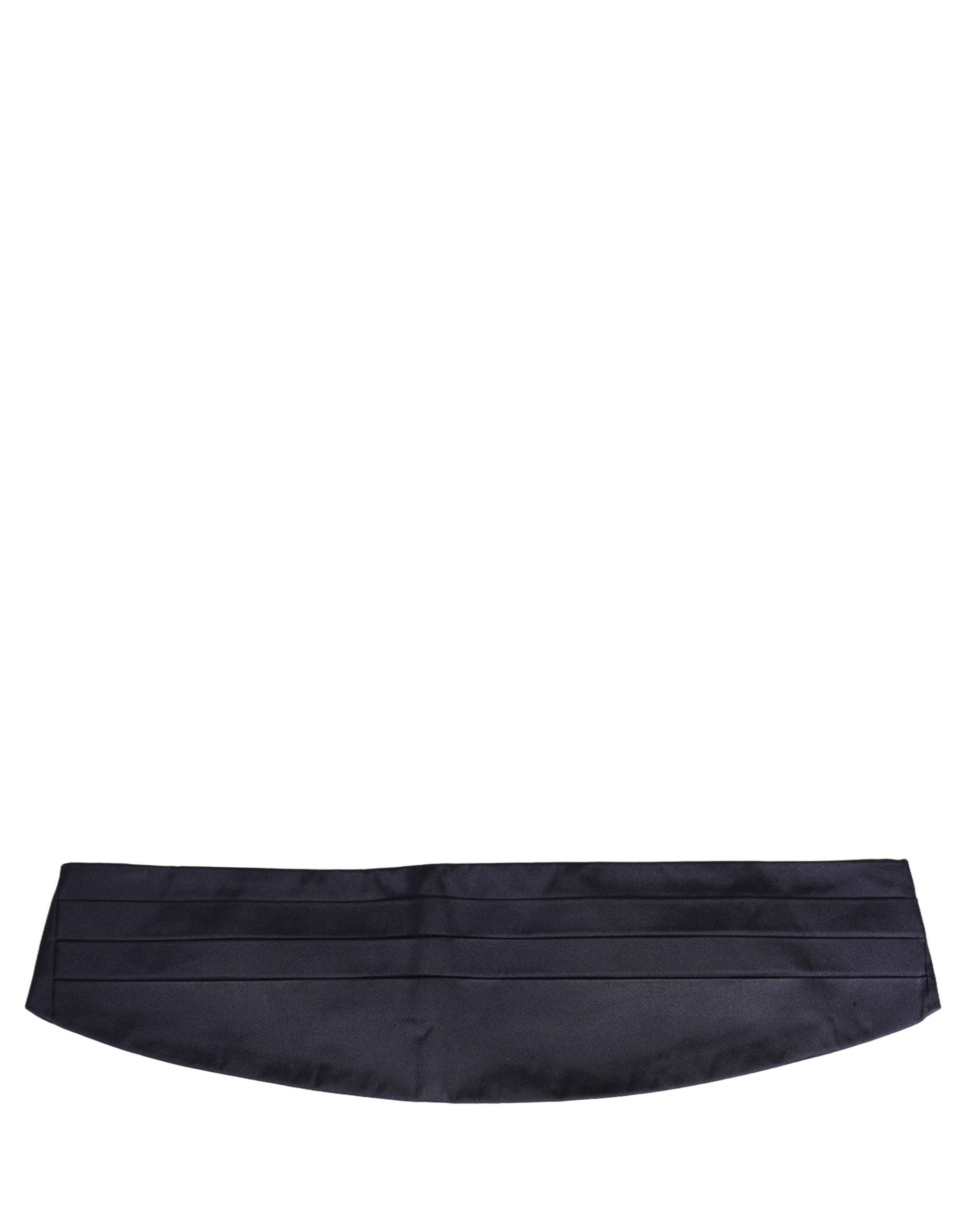 Dolce & Gabbana Dark Blue 100% Silk Belt Waist Cummerbund