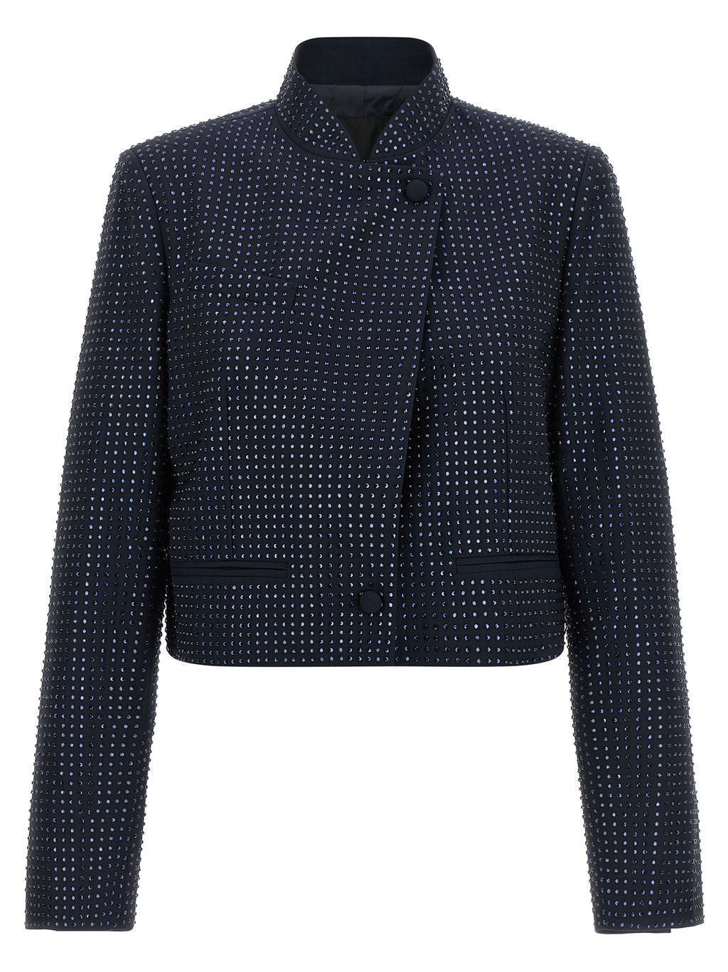 PINKO Blue Polyester Full-Length Jacket
