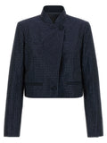 PINKO Blue Polyester Full-Length Jacket