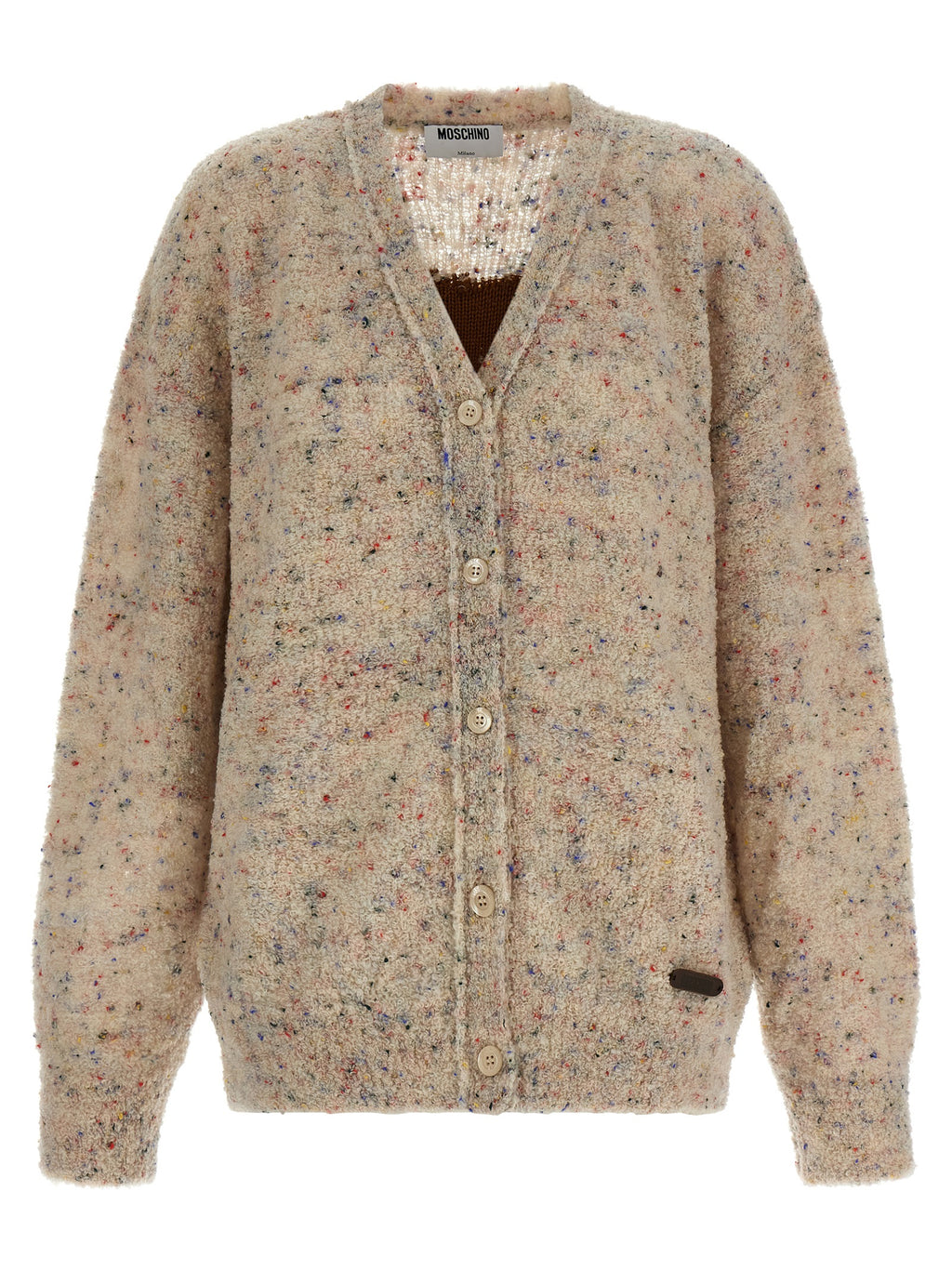 Moschino Beige Virgin Wool Cardigan