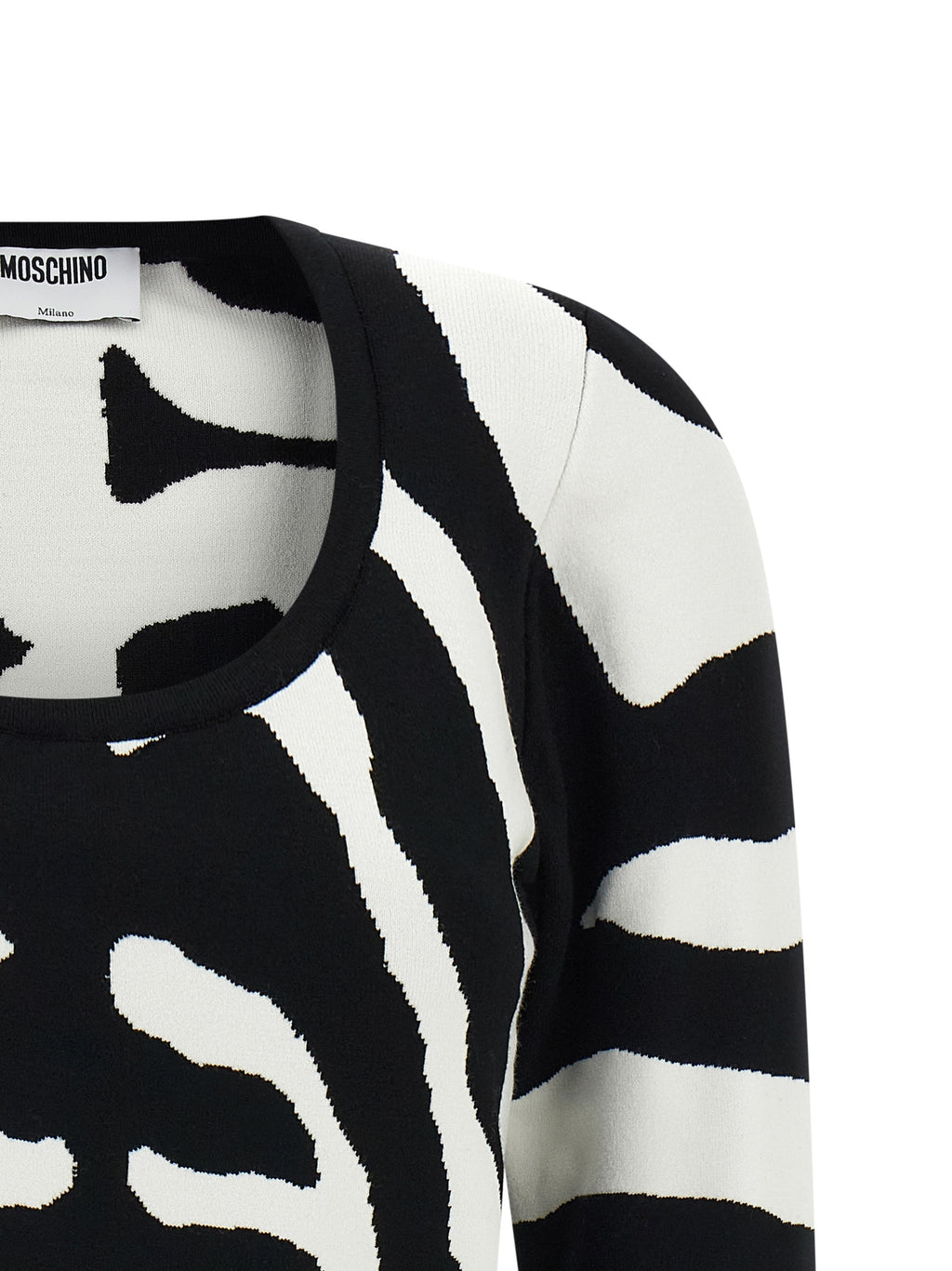 Moschino Black Viscose Cardigan
