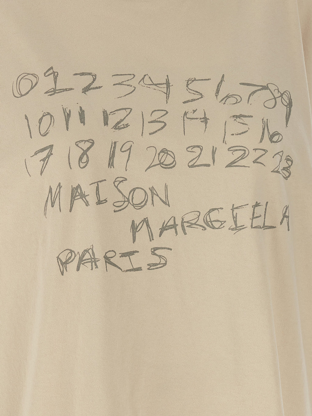 Maison Margiela Beige Cotton T-Shirt