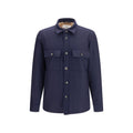 Jacob Cohen Blue Wool Oves Aries Full-Length Jacket