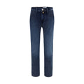 Jacob Cohen Blue Cotton Tapered Jeans