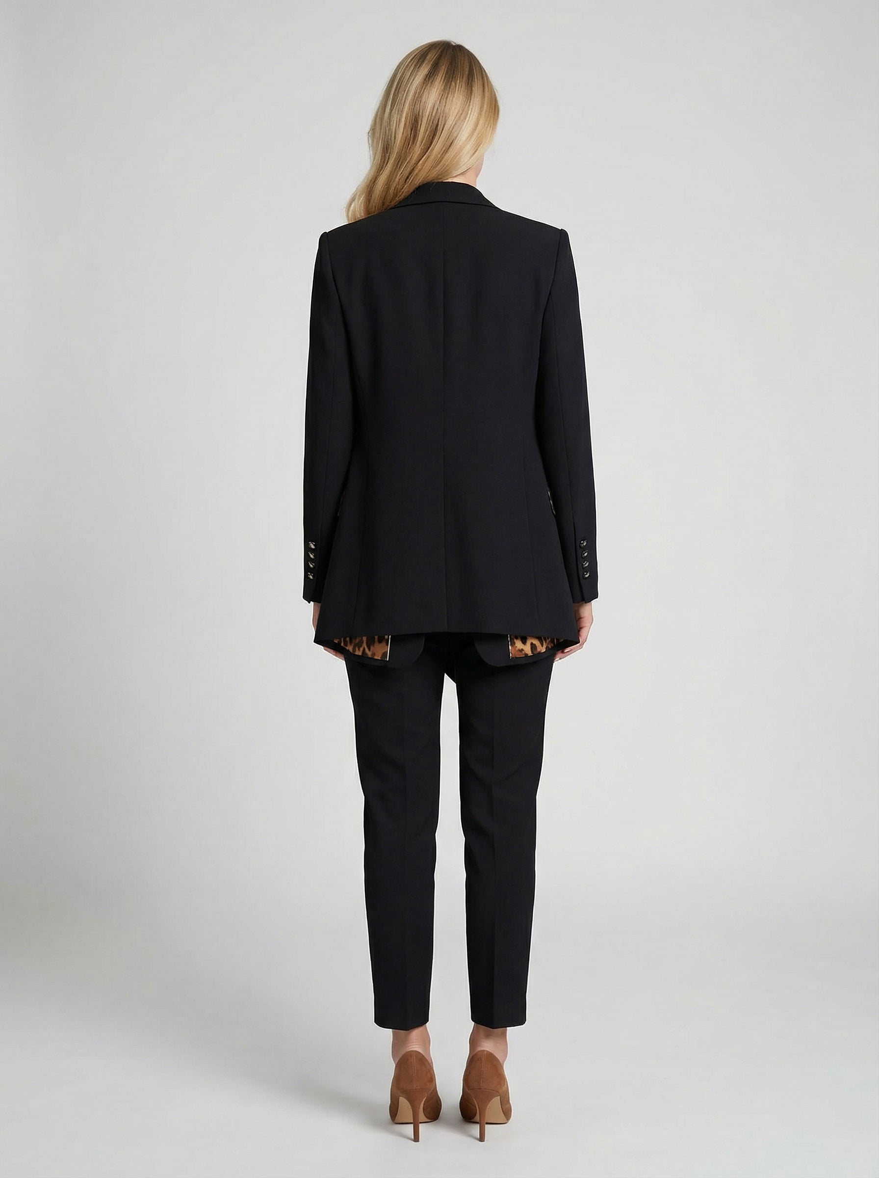 Dolce & Gabbana Black Polyester Coat