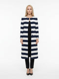 Dolce & Gabbana Navy Blue Viscose Coat