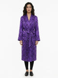 Dolce & Gabbana Purple Silk Coat