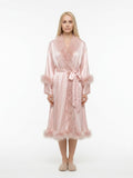 Dolce & Gabbana Pink Silk Coat