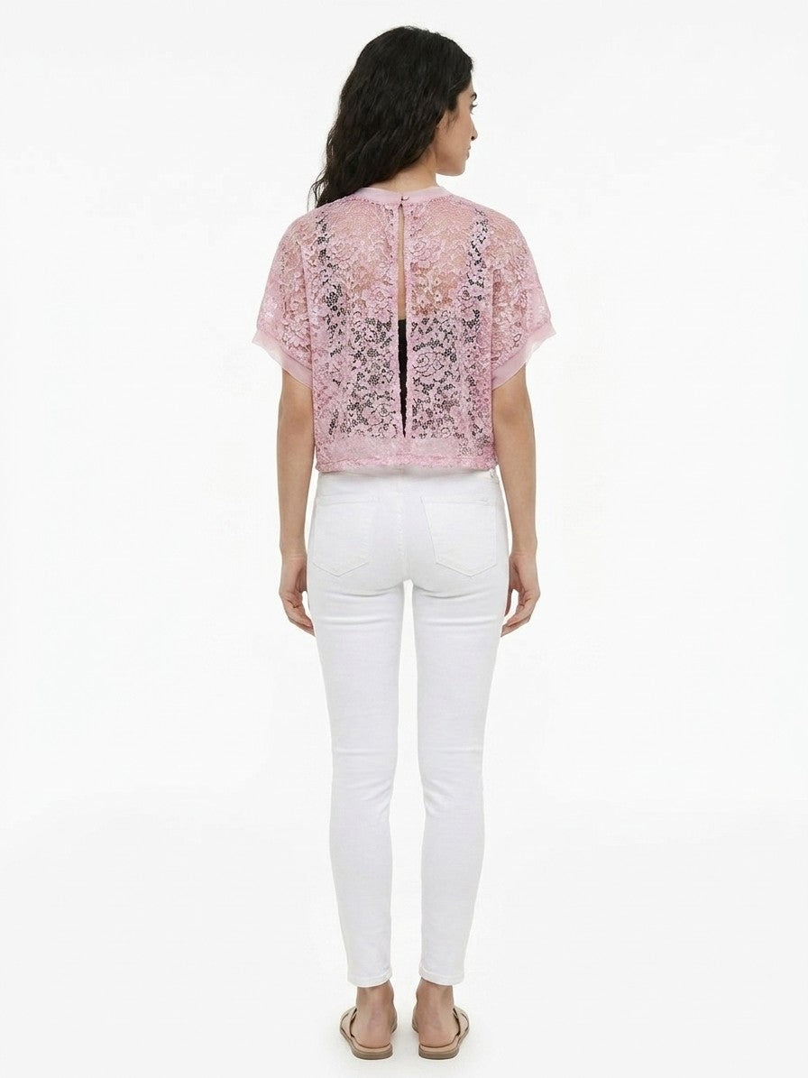 Dolce & Gabbana Pink Rayon Shortsleeve Shirt
