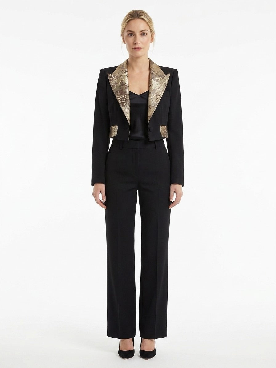 Dolce & Gabbana Black Elastane Jacket