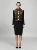 Dolce & Gabbana Black Metallic Fibre Jacket