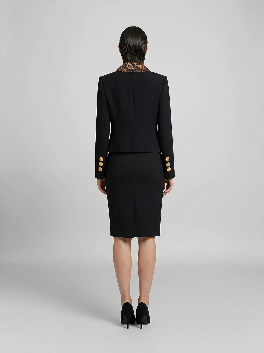 Dolce & Gabbana Black Metallic Fibre Jacket
