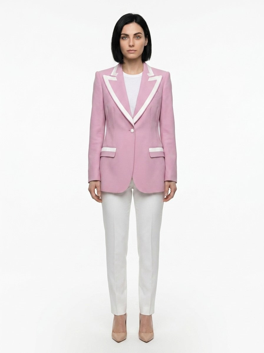 Dolce & Gabbana Pink Elastane Jacket
