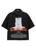 Balenciaga Black Cotton Blouse