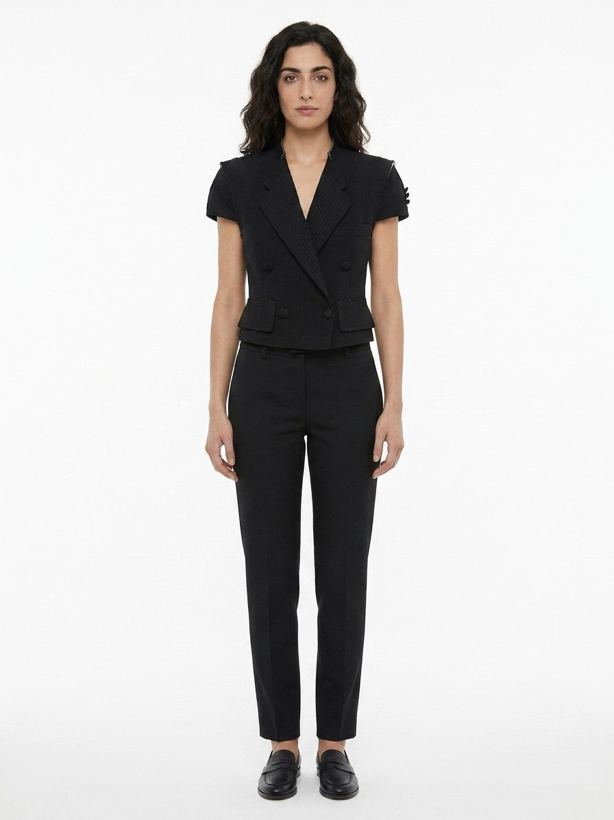 Dolce & Gabbana Black Elastane Jacket