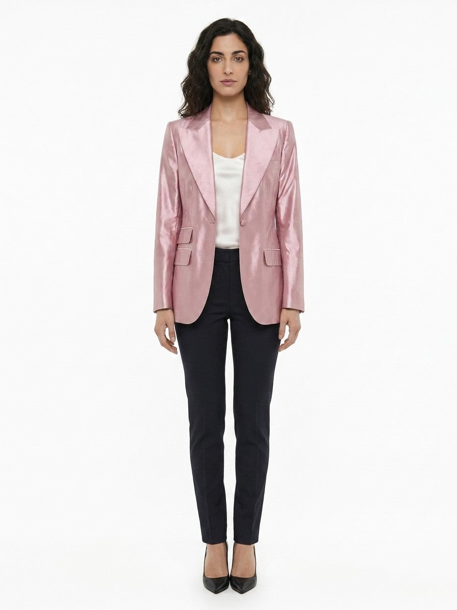 Dolce & Gabbana Pink Silk Jacket