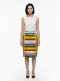 Dolce & Gabbana Multicolor Cotton Midi Skirt