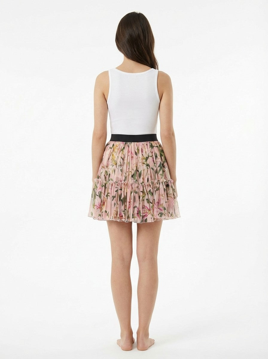 Dolce & Gabbana Pink Silk Mini Skirt