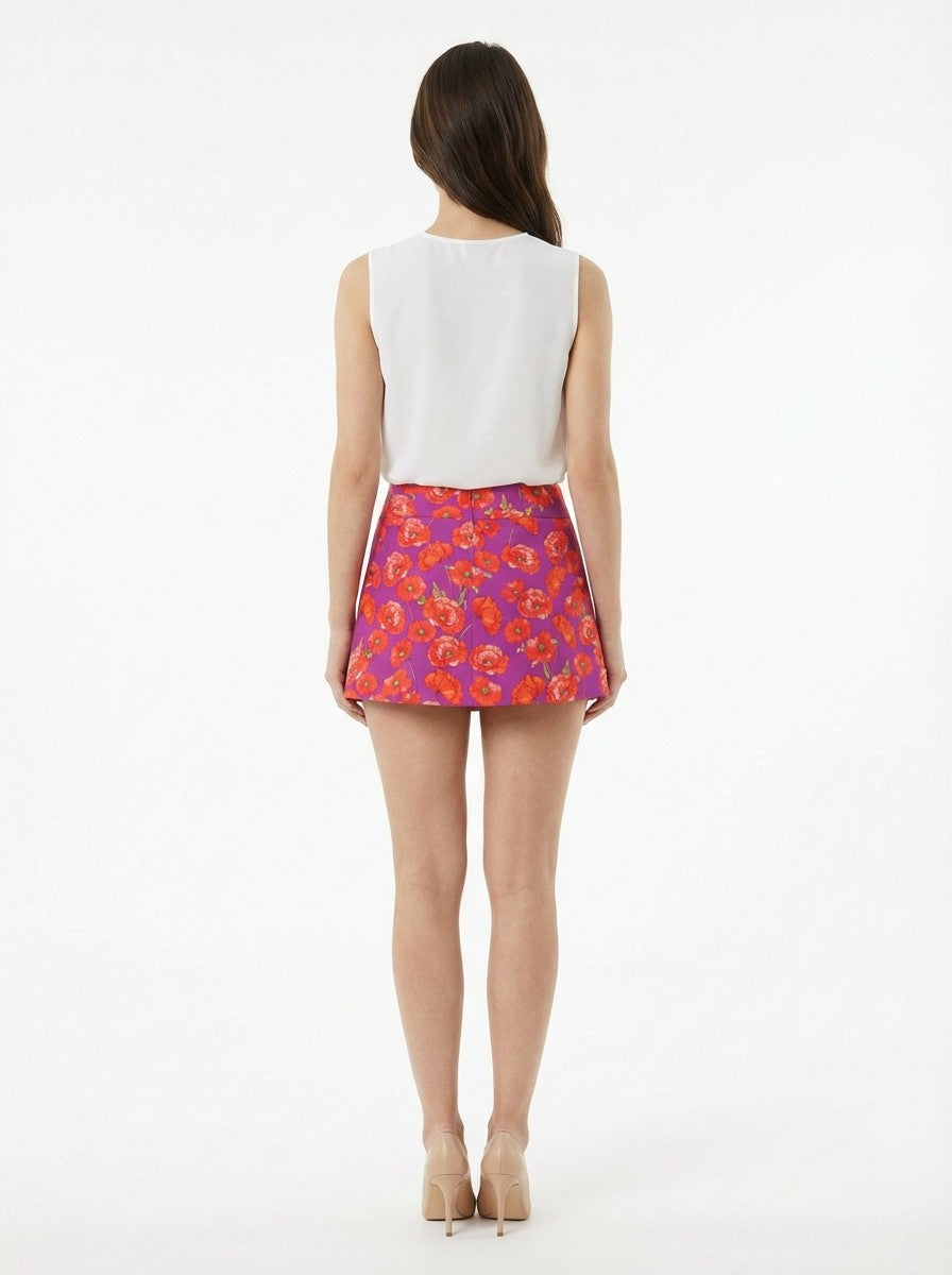Dolce & Gabbana Bicolor Cotton Mini Skirt