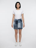 Dolce & Gabbana Bicolor Cotton Mini Skirt